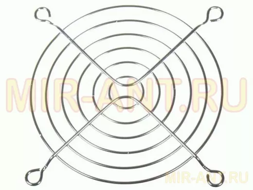 Решётка вентилятора: 92 х 92 мм (6 колец, 4 отв, метал, хром) K-G09A06-4HA
