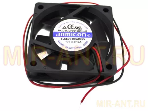 Вентилятор  +12В;   60х60х10мм;   0,17А  