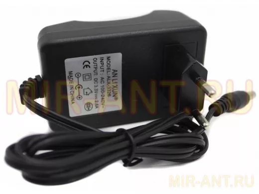 Блок питания  3,3 Вольта   2,6А  "BP-38001" ALX-3326 штекер 2,5х5,5мм, корпус (alx-03)