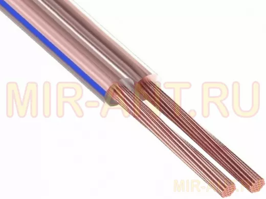 Кабель акустический прозрачный 2х0,5 мм.кв. (20 GA) BW7703 Belsis ( по100м)