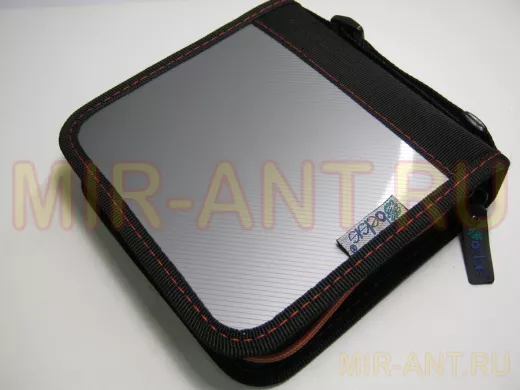 BB0428/3  Папка для СD из пластика и нейлона (серый /черный) , 28  дисков