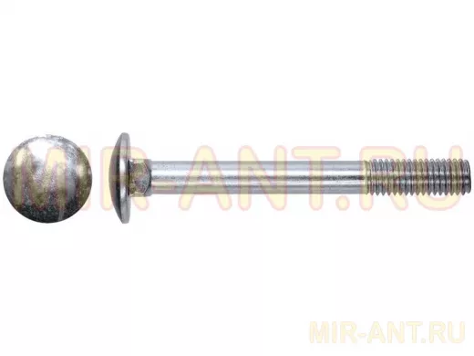 Болт мебельный с квадратом DIN 603  6х 80 (1150 шт)  в упаковке 1150шт, вес 1шт г, цена за 1шт