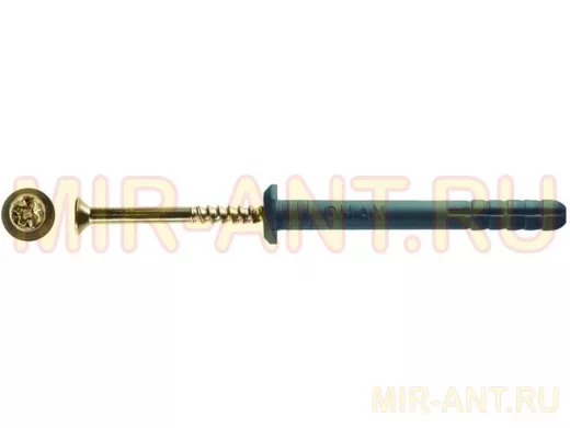 Дюбель с шурупом 6х40 Грибовидный борт "Омах" (175 шт) авт.фасовка  в упаковке 175шт, вес 1шт г, цен