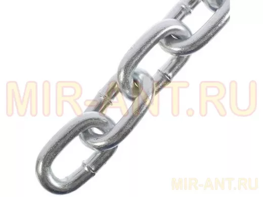 Цепь короткозвенная, сварная, цинк DIN 766 6 мм (30 метров) цена за 1 метр