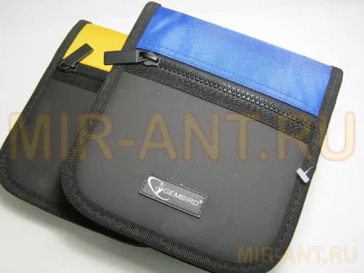 Портмоне CW-С24 на 24 CD, карман, кож.зам.+ткань