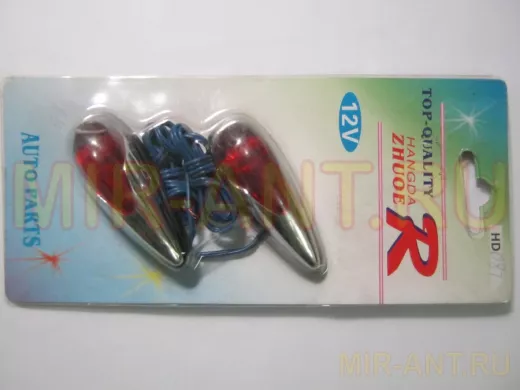 Автомобильные габаритики на липучке красные ART:211