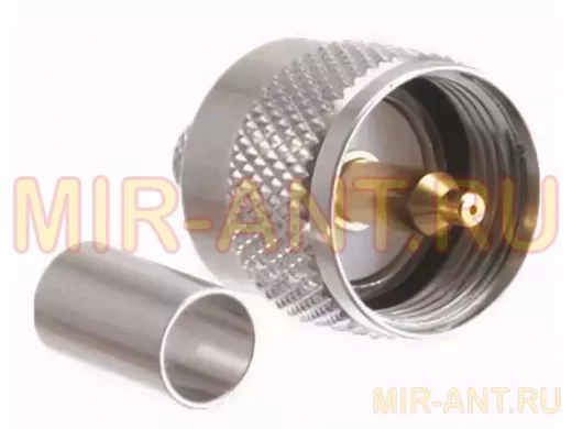 Штекер UHF-тип U-111F на кабель типа RG58 ( под обжим ) (male)