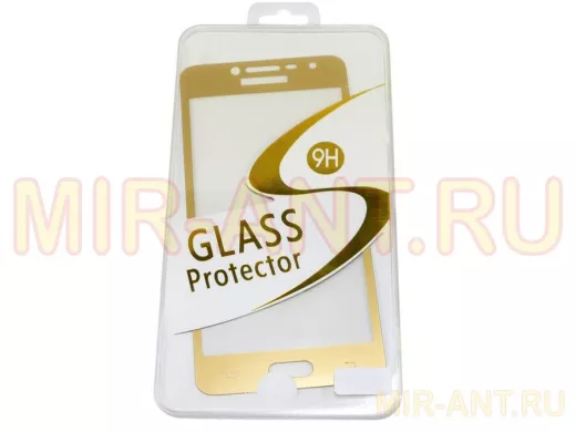 Стекло защитное Honor 6Х, Full Glass - Base G, золотистое