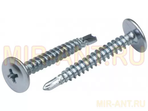 Саморезы 4,2х25 полусфера-прессшайба, цинк, сверло (8 000шт) пшс25  2,38
