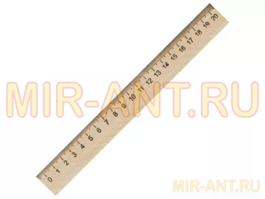 Линейка деревянная 20 см, "BR-75810"