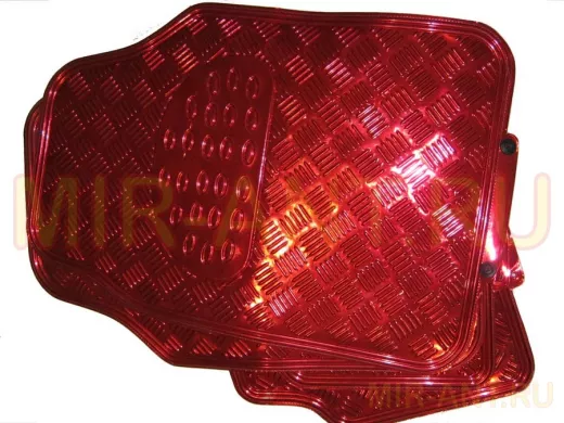 Коврики металик красный 170 (4 шт.) (280-284)