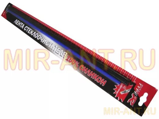 Лента стеклоочистителя (пара) силиконовая с адаптером 60 см синяя RTR 06120 Multi Edge