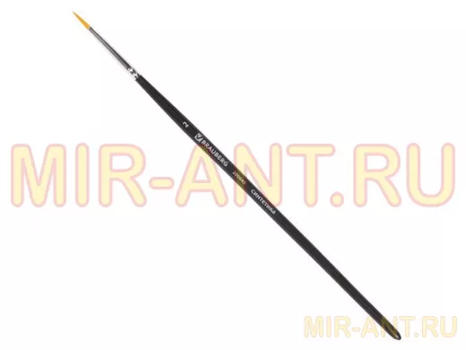 Кисть художественная проф. "BR-80141" ART CLASSIC, синтетика жесткая, круглая, № 2, короткая ручка