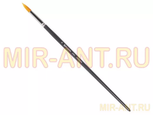 Кисть художественная проф. "BR-80150" ART CLASSIC, синтетика жесткая, круглая, № 8, длинная ручка