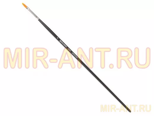 Кисть художественная проф. "BR-80156" ART CLASSIC, синтетика жесткая, овальная, № 4, длинная ручка