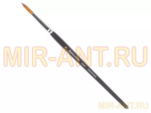 Кисть художественная проф. "BR-80182" ART CLASSIC, синтетика мягкая под колонок, кругл, № 6, кор руч
