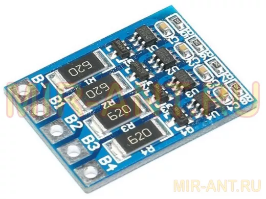 Плата балансировки для Li-ion батарей до 4-ячеек