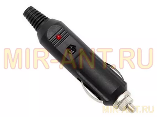 Штекер прикуривателя с предохранителем и светодиодом