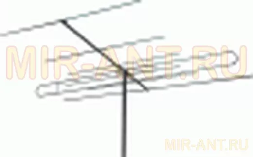 Антенна Дельта АТКГ -2.1.1,5.1 наружная коллективная (трубы + пакетик) 1 и 5 каналы телевизионная