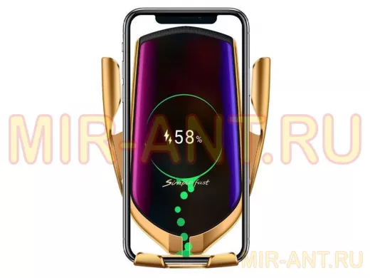 Автодержатель  TDS TS-CAA06 (R1) для смартфонов + беспроводное ЗУ