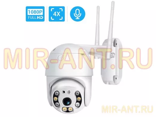 IP видеокамера беспроводная 2Mp с Wi-Fi поворотная  