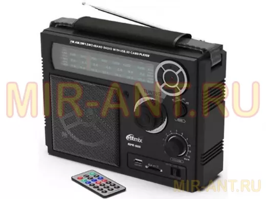 Радиоприемник RITMIX RPR-888, черный (1/12)