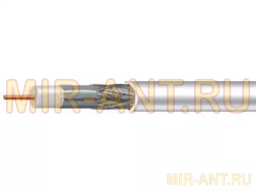 Mediaflex  RG6  M660BV 1,02 mm CCS, оплетка 64x0,12 mm AL, оболочка PVC белый, бухта 305 м