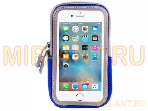 Орбита OT-SMH10 Синий чехол-нарукавник для смартфона