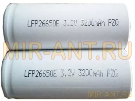 Аккумулятор IFR 26650, 3000 мАч, LifePO4-аккумулятор 3,2В. ток 3C (10А.)