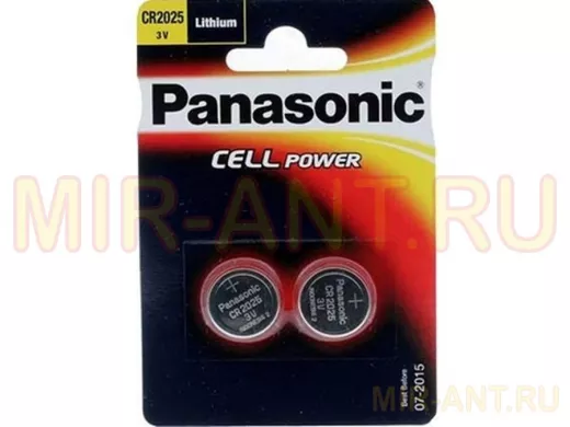 Элементы питания  CR2025  Panasonic Power Cells 