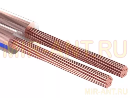 Кабель акустический прозрачный 2х1,0 мм.кв. Blue Line 100m  REXANT