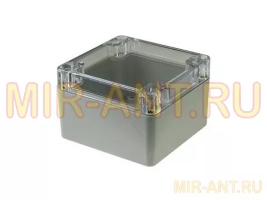 G256C (82х80х55мм) GAINTA корпус для РЭА пластиковый с прозрачной крышкой